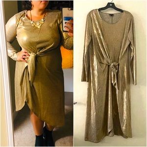 Who What Wear dress from Target - Metallic Gold size XXL